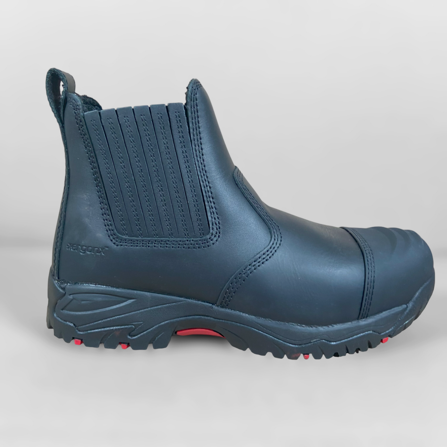 Jims Group - Ergonx Black Slip On Safety Boots + Socks Bundle