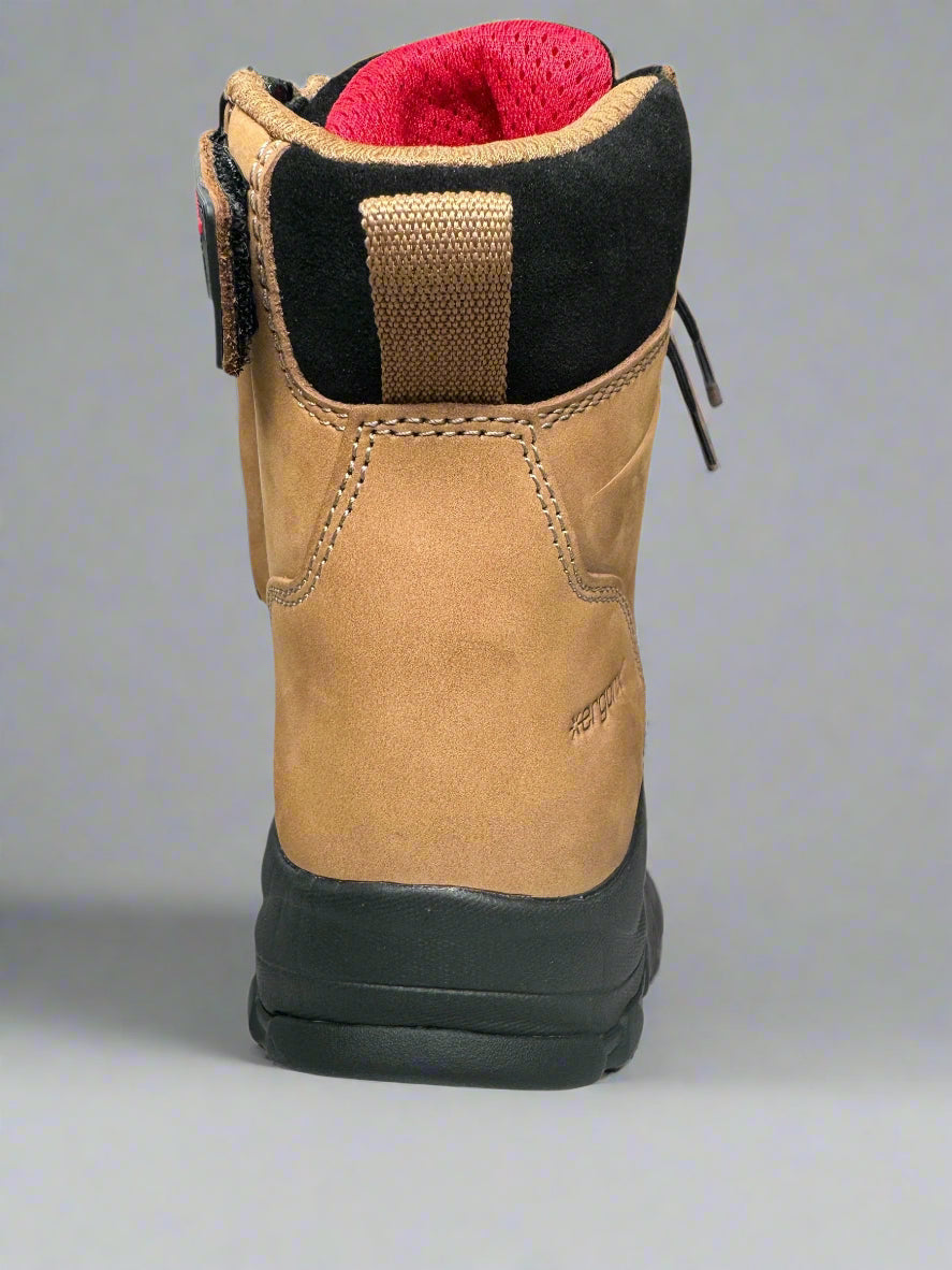 Ergonx 6" Safety Boots Lace Up (Helium) Tan Toe (USA)