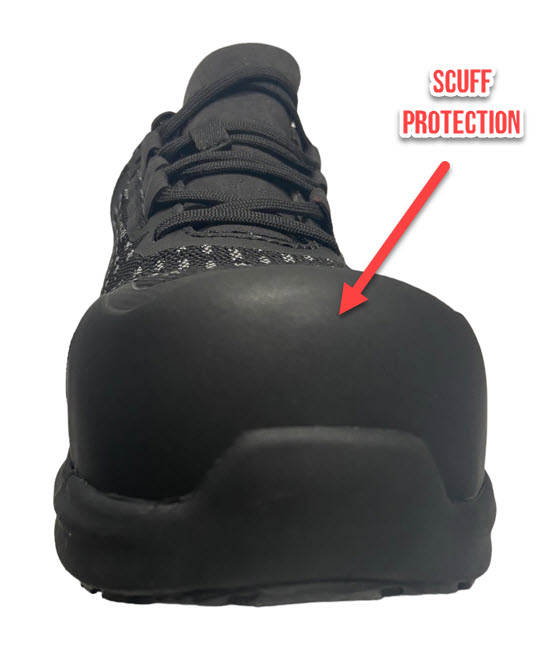 The scuff cap helps to keep your boots compliant on the job site.