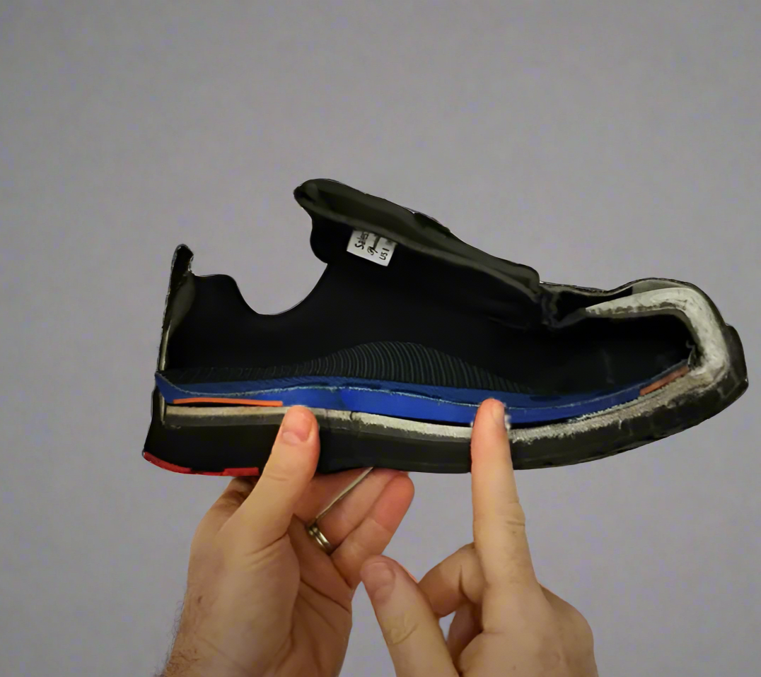 Ergonx Orthotic Safety Shoe Lace Up (LITHIUM) Black - USA