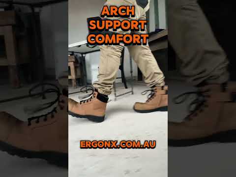 Most work boots don’t support your feet properly, so your muscles and joints end up doing all the