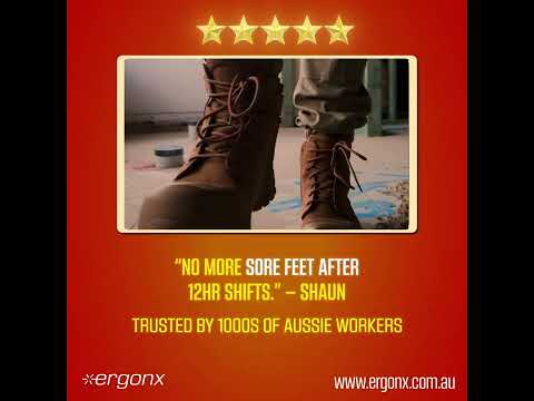 No more sore feet after 12-hour shifts 👷🔥 If your boots leave you with aching arches and tired