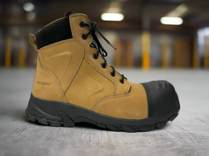 Ergonx Safety Boots Lace Up (Helium) Tan