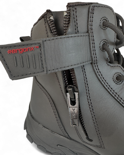 Ergonx Safety Boots Lace Up (Helium) Black