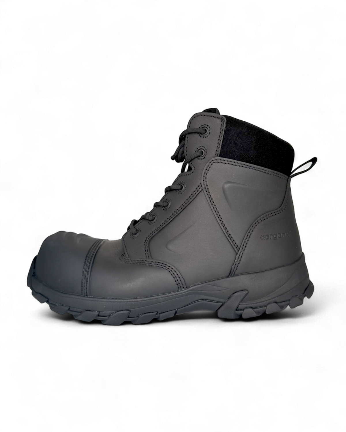 Ergonx 6" Safety Boots Lace Up (Helium) Black (USA) — product detail