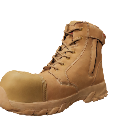 Ergonx All Tan Safety Boots Lace Up Helium (USA)