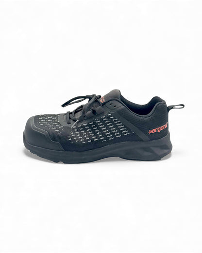 Ergonx Orthotic Safety Shoe Lace Up (LITHIUM) Black - USA